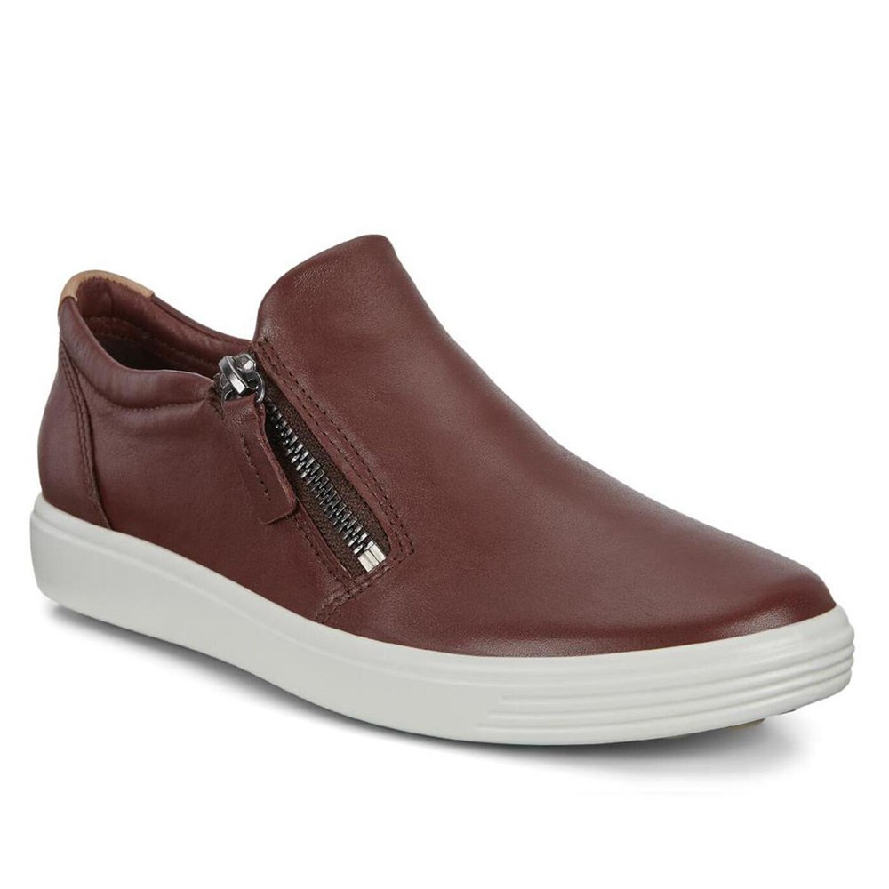 Slip On Mujer - ECCO Soft 7 - Marrom - VZG524798